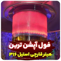 هیتر قارچی وارداتی استیل ماشروم بالکنی هرمی رومیزی|بخاری، هیتر، شومینه|اصفهان, هفتون|دیوار