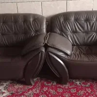 فروش مبل چرمی ۶ نفره|مبلمان خانگی و میز عسلی|خاش, |دیوار
