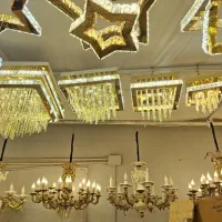 لوستر مدرن سه حالته|لوستر و چراغ آویز|تبریز, |دیوار
