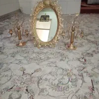 آینه و شمعدان برنجی
