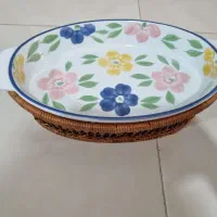 ظرف زیر حصیر طرح گل نو