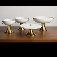 جا میوه 4تیکه فلز|ظروف سرو و پذیرایی|بانه, |دیوار