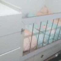 تخت خواب کودک ونوجوان به همراه تشک  روتشکی|تخت و سرویس خواب|لنگرود, |دیوار