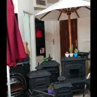 بخاری چدنی بزرگ گازی هیزمی