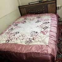 تخت دونفره همراه تشک طبی|تخت و سرویس خواب|مشهد, نرگس (شهرک غرب)|دیوار