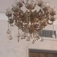 لوستر برنجی دو عدد|لوستر و چراغ آویز|تهران, خلیج فارس|دیوار