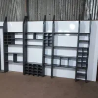 دکور مناسب کافه و لوازم آرایشی ، کتابخانه|کتابخانه، شلف، قفسه‌های دیواری|تهران, تهرانپارس غربی|دیوار
