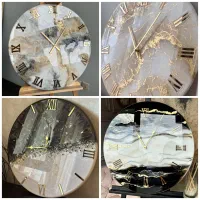 ساعت دیواری طوسی رنگ|ساعت دیواری و تزئینی|کرج, عظیمیه|دیوار