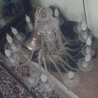 لوستر ۱۴ شاخه بلوری