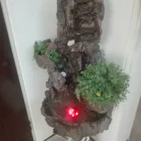 آبنما سنگی کار دست بسیار شیک باچراغ