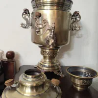 سماور زغالی برنجی ۷ لیتری|کلکسیون اشیاء عتیقه|تهران, نارمک|دیوار