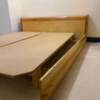 تخت دو نفره چوب خودرنگ|تخت و سرویس خواب|تهران, تجریش|دیوار