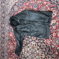 کاپشن چرم سنگین پالتویی مردانه قدیمی