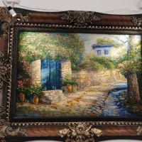 تابلو فرش فروشی ۵۰ رج بافته شده
