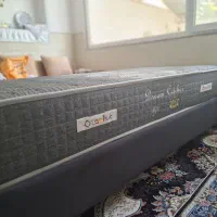 تخت یک‌نفره شیک + تشک طبی