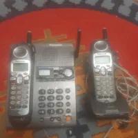 تلفن پاناسونیک دو گوشی در حد نو