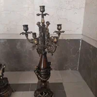 ساعت وشمعدان برنز|صنایع دستی و سایر لوازم تزئینی|تهران, افسریه شمالی|دیوار