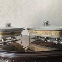 دیس سوفله خوری وارمر دار چینی سرامیک