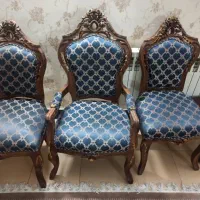 مبل کلاسیک ۹ نفره با چوب گردو