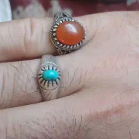 3عدد انگشتر نقره  فیروزه  شیر نشان خیلی شیک مردانه|جواهرات|قوچان, |دیوار