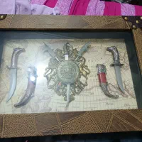 تابلو دوخنجر چرم دوز