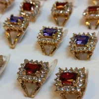 انگشتر رنگ ثابت نگین دار