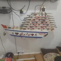 کشتی چوبی دست ساز|مجسمه، تندیس، ماکت|کارون, |دیوار