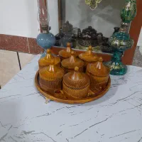 اکسسوری اردوخوری طرح های چوب و سفره شب یلدا|صنایع دستی و سایر لوازم تزئینی|نکا, |دیوار