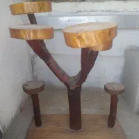 پایه  چوبی برای گلدان