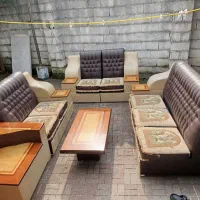 مبل ۷ نفره سالم|مبلمان خانگی و میز عسلی|رشت, معلولین|دیوار