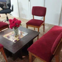 مبل ۵ نفره مدل فرانسوی با میز وسط و ۴ عدد عسلی