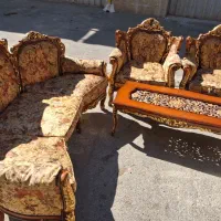 مبلمان مبل ۷نفره مبل استیل سلطنتی تمام چوب