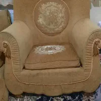 مبل ۷ نفره پارچه ای با میز عسلی