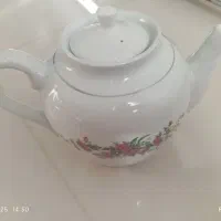 قوری چینی خیلی بزرگ گلسرخی هیئتی مجلسی مراسم نو نو|قوری، کتری، قهوه‌ساز دستی|تهران, جوانمردان (اندیشه)|دیوار