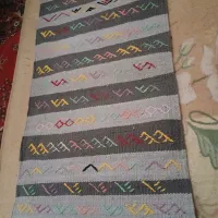 کناره دست بافت پارچه|گلیم، جاجیم، گبه|مشهد, طبرسی شمالی|دیوار