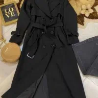 بارونی مشکی آستری دار