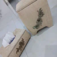 جای سطل و دستمال مخمل|صنایع دستی و سایر لوازم تزئینی|ساری, |دیوار