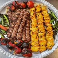 کباب و جگر گوسفندی میخای بره طلا وحمید نون محلی