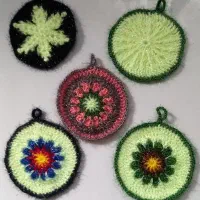 انواع اسکاجهای دستبافت آشپزخانه|لوازم نظافت|قوچان, |دیوار