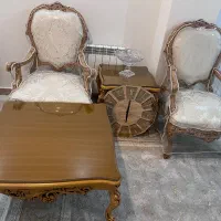 مبلمان ۷نفره دو رو منبت بهمراه میز tv|مبلمان خانگی و میز عسلی|تهران, دولاب|دیوار