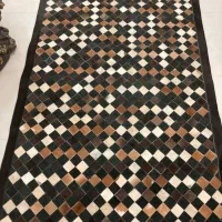 فرش چرم تیکه دوزی آنتیک برند مدنو دولایه نو نو|فرش|تهران, قلمستان|دیوار