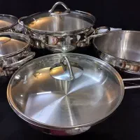 قابلمه استیل چینی کریستال بخارشو بخاری سماور و ...|ظروف سرو و پذیرایی|اصفهان, مرداویج|دیوار