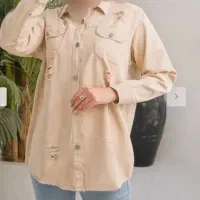 مانتو کتان زاپدار