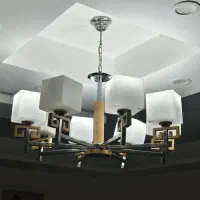 لوستر سالم ۸شاخه جفت با قیمت مناسب|لوستر و چراغ آویز|رشت, دیلمان|دیوار