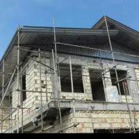 پیمانکاری ویلا اجرای سقفهای شیبدار و اسکلت