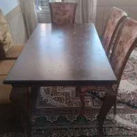 میز غذاخوری چوبی