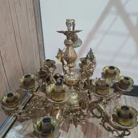 لوستر ۱۲ شعله برنجی سنگین|لوستر و چراغ آویز|تهران, فلاح|دیوار