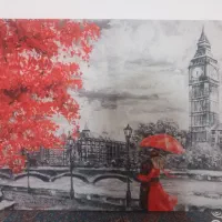 طرح نقاشی روی بوم