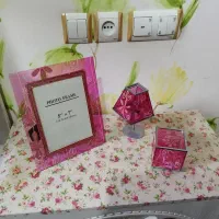 ست قاب و جای لوازم ارایش و جای شمع