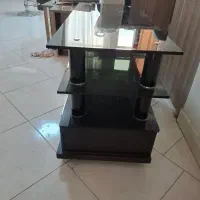 میز تی وی شیشه ای مشکی شیک|میز تلویزیون|تهران, سازمان برنامه جنوبی|دیوار